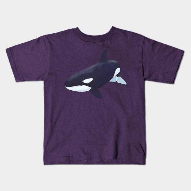 Orcinus Orca Kids T-Shirt by thecompassrose